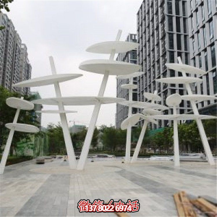 不銹鋼大型樹葉雕塑，為你的戶外景觀創造獨特的創意